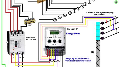 electrical meter wiring diagram